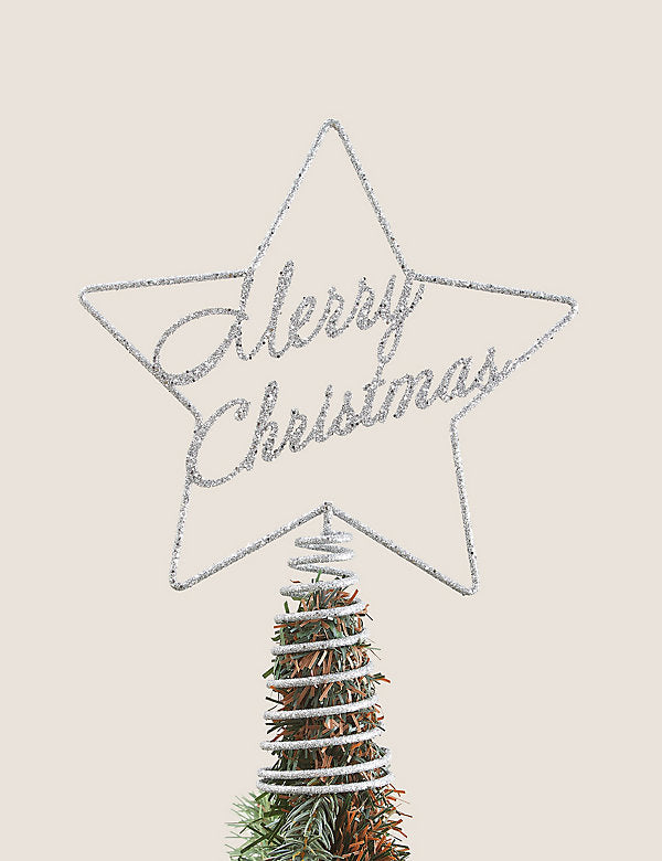 Merry Christmas Tree Topper